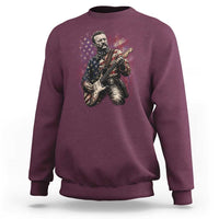 Teddy Roosevelt Playing Guitar 4th of July Sweatshirt
