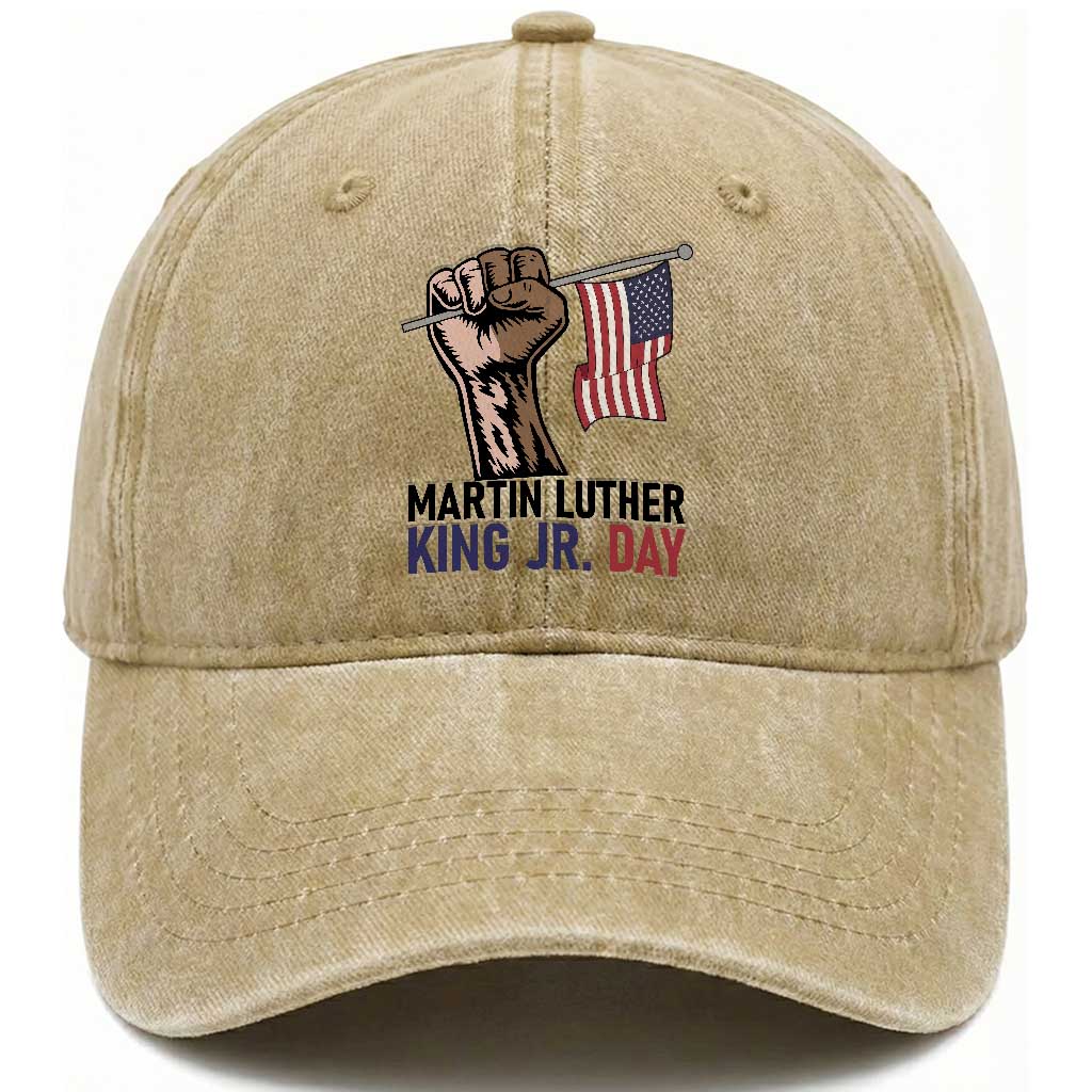 Martin Luther King Jr Washed Cotton Baseball Cap Black History Month
