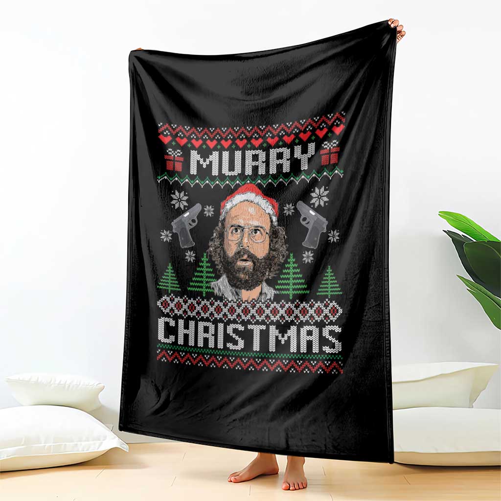 Murray Christmas Throw Blanket Funny Stranger Holiday Meme - Wonder Print Shop