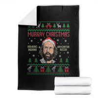 Stranger Christmas Throw Blanket Funny Murray Hawkins - Wonder Print Shop