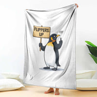 Penguins Resist Throw Blanket Flippers Up Protest