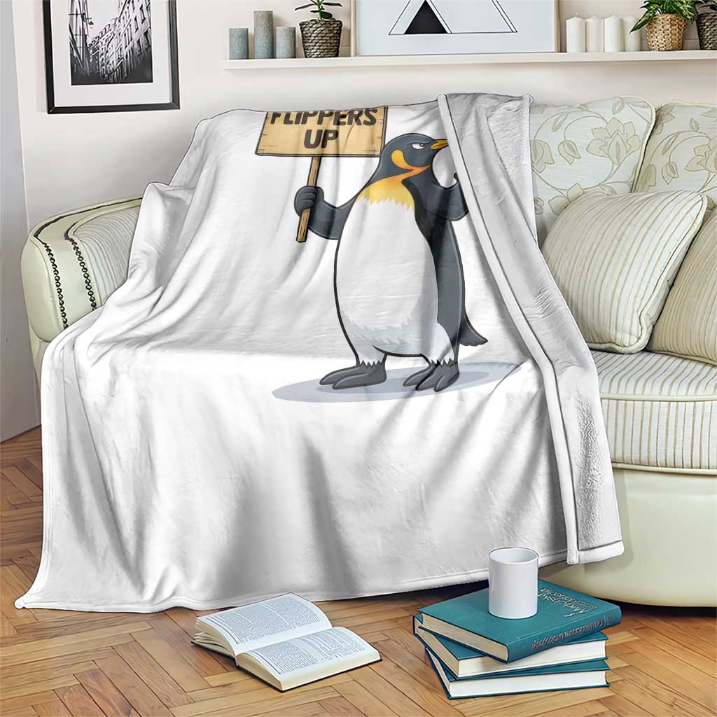 Penguins Resist Throw Blanket Flippers Up Protest