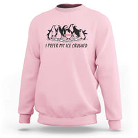 Funny Penguins Resist Protest Sweatshirt I Pefer My Ice Crushed