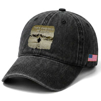 Nihilist Penguin Hiking Meme Washed Cotton Baseball Cap They Survived He Lived