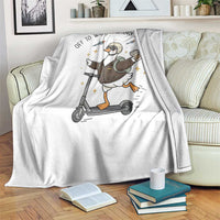 Funny Goose Support Freedom Meme Throw Blanket Off To Watch History Repart