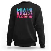 Miami Beach Florida Proud Sweatshirt Floridian Retro Palms Trees