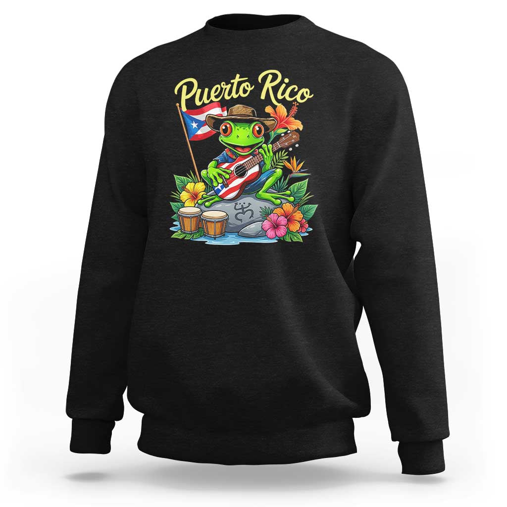 Hispanic Heritage Month Sweatshirt Taino Boricua Coqui Frog Puerto Rico