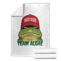 Make Algae Great Again Throw Blanket Funny Political Satire Nature Lover Gift