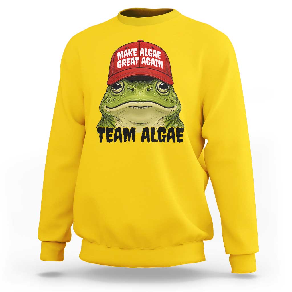 Make Algae Great Again Sweatshirt Funny Political Satire Nature Lover Gift