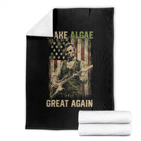 Make Algae Great Again Throw Blanket Funny Lincoln Political Satire Humor