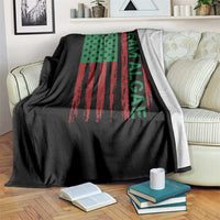 Team Algae Throw Blanket Funny Make Algae Great Again American Flag Political Meme