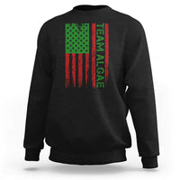 Team Algae Sweatshirt Funny Make Algae Great Again American Flag Political Meme