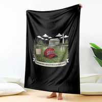 Make Algae Great Again Throw Blanket Funny Political Satire Humor