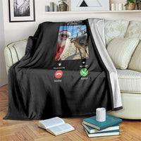 Santa Christmas Meme Throw Blanket Reindeer Video Call - Wonder Print Shop