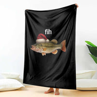 Funny Misspelled Fish Christmas Meme Throw Blanket - Wonder Print Shop