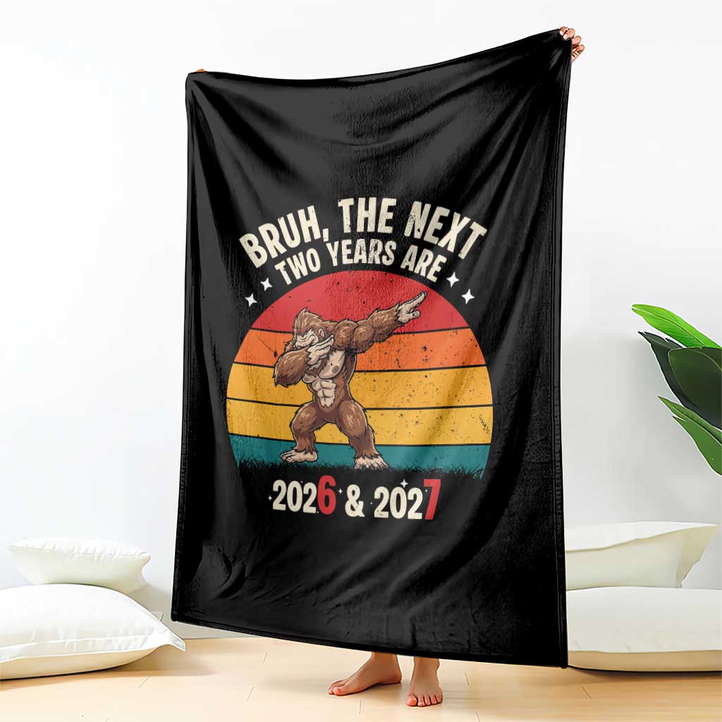 67 New Year Throw Blanket Funny Six Seven Bruh Bigfoot Meme - Wonder Print Shop