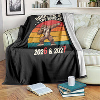 67 New Year Throw Blanket Funny Six Seven Bruh Bigfoot Meme - Wonder Print Shop