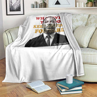 Martin Luther King Jr Throw Blanket Whatever You Do Keep Moving Forward - Wonder Print Shop