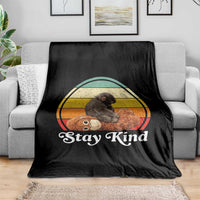 Punch Mokey Throw Blanket Viral Trend Baby Monkey Stay Kind