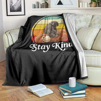 Punch Mokey Throw Blanket Viral Trend Baby Monkey Stay Kind
