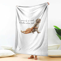 Punch Mokey Throw Blanket Viral Trend Baby Monkey Meme