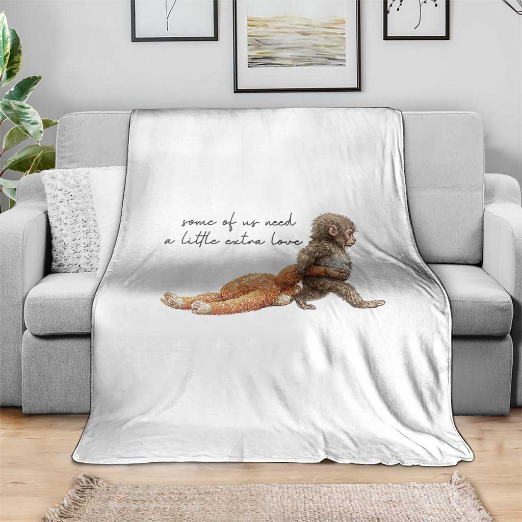 Punch Mokey Throw Blanket Viral Trend Baby Monkey Meme