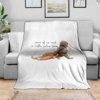 Punch Mokey Throw Blanket Viral Trend Baby Monkey Meme
