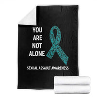 Sexual Assault Awareness Throw Blanket You Are Not Alone