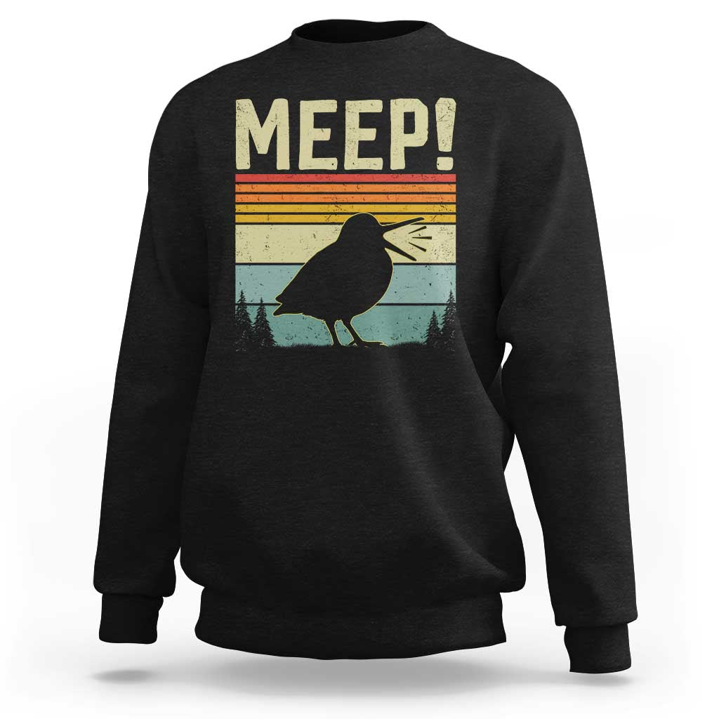 Meep Woodcock Sweatshirt Funny Nature Lover