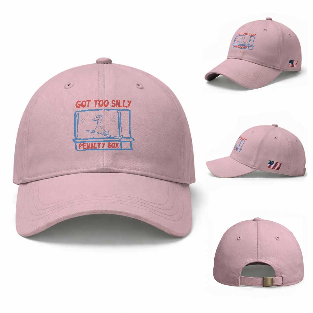 Hockey Got Too Silly Penalty Box Baseball Cap Silly Goose Meme