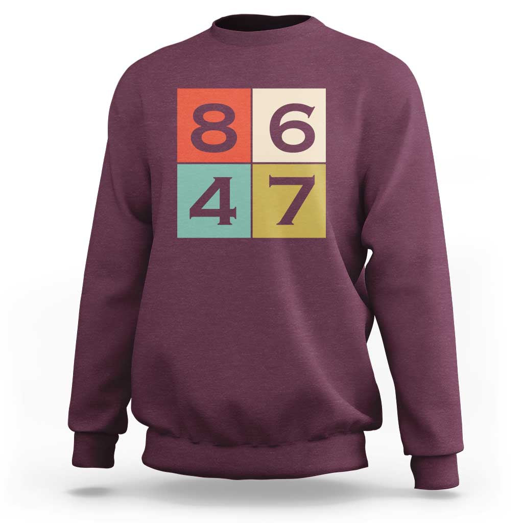 Retro Vintage 8647 Sweatshirt Classic Vintage 80s Style