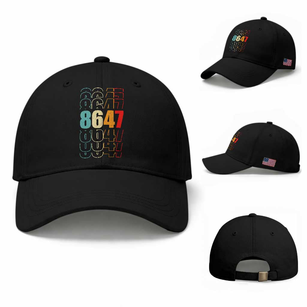 Retro Vintage 8647 Baseball Cap Subtle Anti FDT