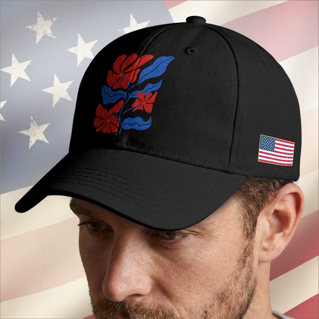 86 47 Boho Floral Matisse Baseball Cap No Kings Oligarchy FDT Political Protest
