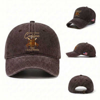 Funny Carpenter Woodworking Washed Cotton Baseball Cap First I Drink Coffe Then I Build Things