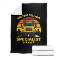 School Bus Driver Throw Blanket Student Delivery Specialist - Wonder Print Shop