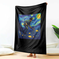 Gold Miner Starry Night Van Gogh Throw Blanket - Wonder Print Shop