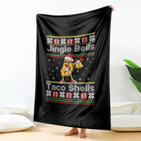 Funny Taco Christmas Throw Blanket Jigle Bells Taco Shells - Wonder Print Shop