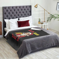 Funny Santa Taco Throw Blanket Let Us Taco About It - Wonder Print Shop