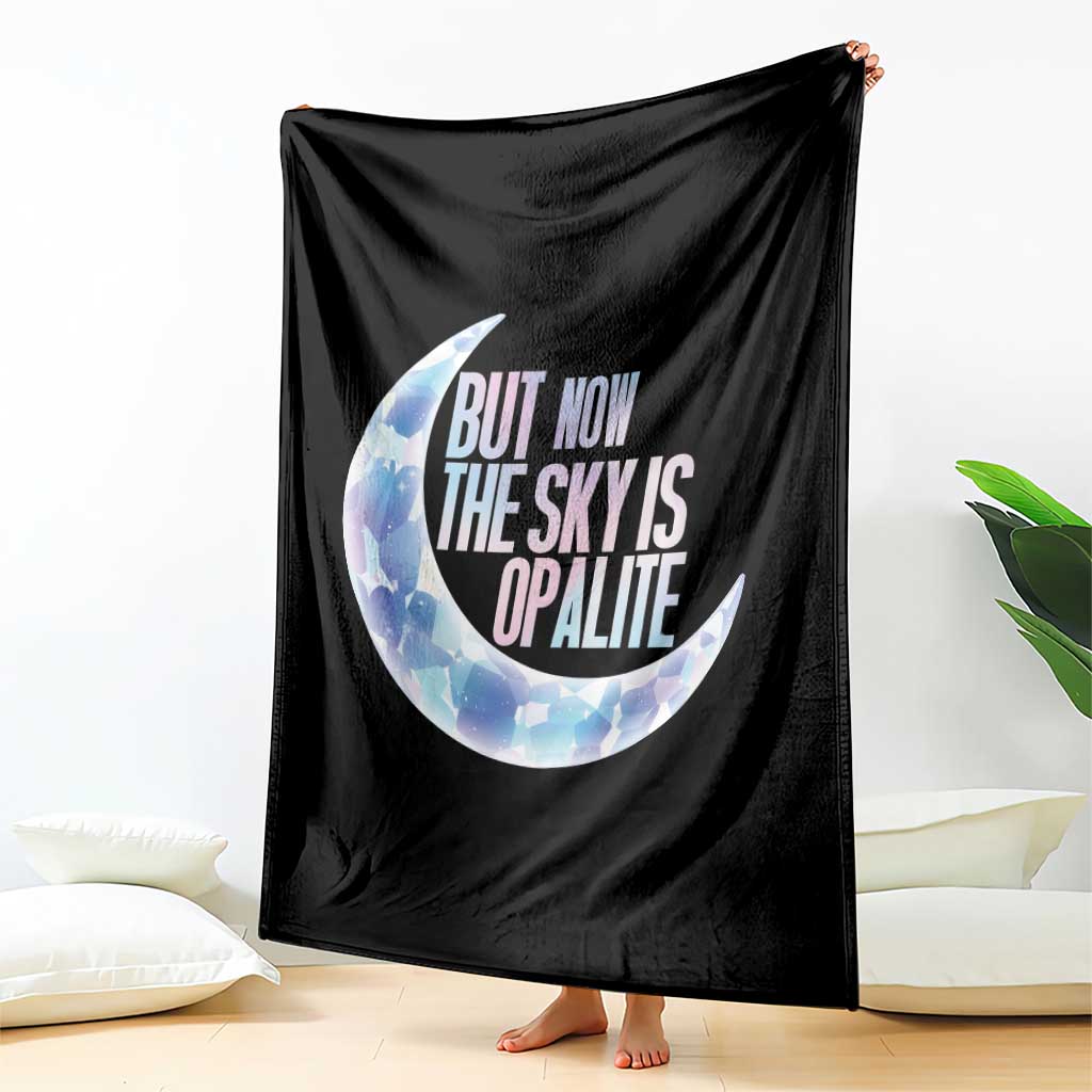 The Sky Is Opalite Moonstone Mystical Crystal Lover Throw Blanket - Wonder Print Shop