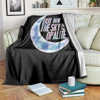 The Sky Is Opalite Moonstone Mystical Crystal Lover Throw Blanket - Wonder Print Shop