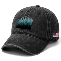 Hoa Hoa Hoa Washed Cotton Baseball Cap Twilight Lover Pine Forest Cozy