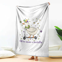 Mardi Gras Silly Goose Throw Blanket Off To Cause A Kerfuffle