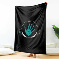 Stop Sexual Assault Awareness Survivor Throw Blanket