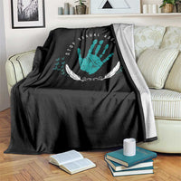 Stop Sexual Assault Awareness Survivor Throw Blanket