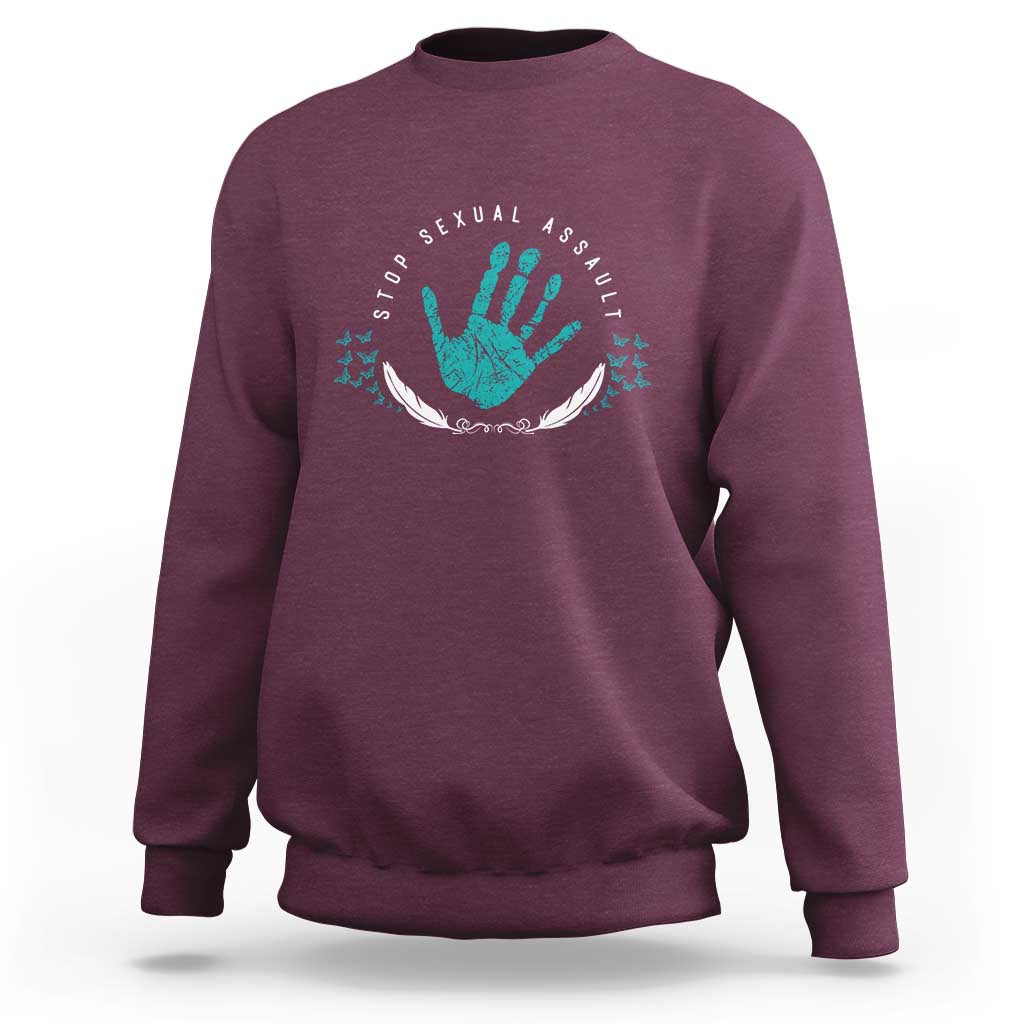 Stop Sexual Assault Awareness Survivor Sweatshirt