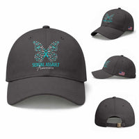 Sexual Assault Awareness Butterfly Ribbon Baseball Cap