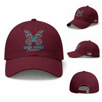 Sexual Assault Awareness Butterfly Ribbon Baseball Cap
