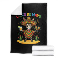 Cinco de Mayo Donkey Mexican Fiesta Throw Blanket