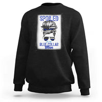 Blue Collar Wife Life Messy Bun Sweatshirt - Wonder Print Shop