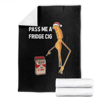 Marcus The Worm Robert Meme Christmas Throw Blanket Pass Me A Fridge Cig - Wonder Print Shop